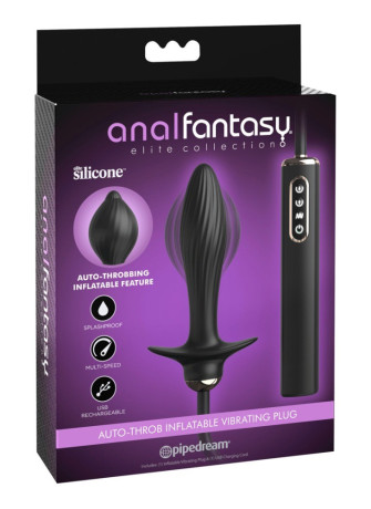 Auto-Throb Inflatable Vibrating Plug